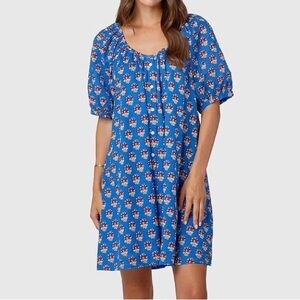 Livro Day Mini Dress in Bluebell Size Medium